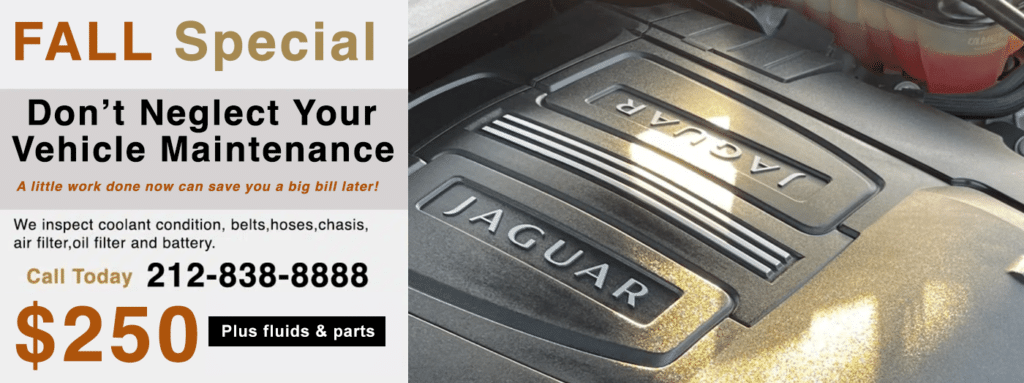 Expert Jaguar Autobody and Paint repair in NYC, Manhattan and the tristate area. Let us make your Jaguar look and run like it was new again. We are the #1 independent Jaguar dealer alternative for Jaguar auto body, collision repair and auto paint in the NYC area.